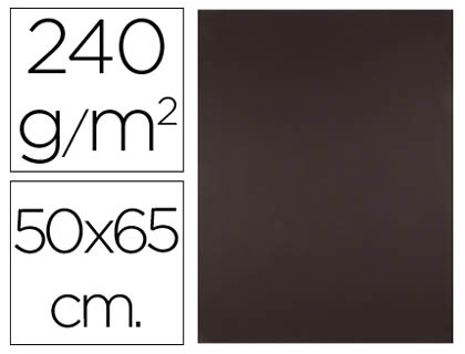 25h. cartulina Liderpapel 50x65cm. 240g/m² marrón